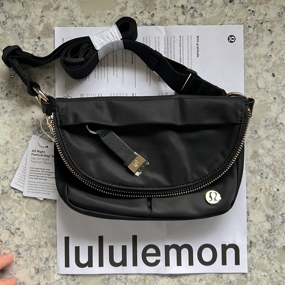 NNWT lululemon all night festival micro 1.5